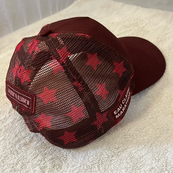 Eau Claire Marathon Adjustable Maroon Trucker Hat - Picture 6 of 14